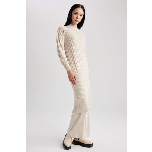 Defacto Regular Fit Half Turtleneck Long Sleeve Trico Dress Slike
