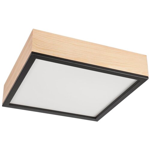  plafonska svetiljka natural square 4xE27/15W/230V 39x39 cm borovina/crna Cene