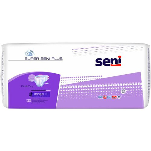 Seni pelene za inkontinenciju super plus noćne l 30 pelena Slike