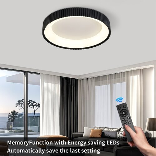  Brilagi - LED prigu&amp;scaron;iva stropno svetlo FALCON MODERN LED/54W/230V 60 cm crna +daljinski upravljač Slike