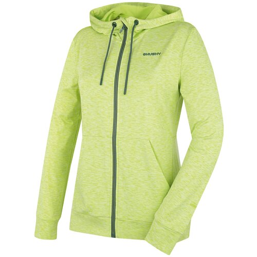Husky Women's hooded sweatshirt Alony L bright green Slike
