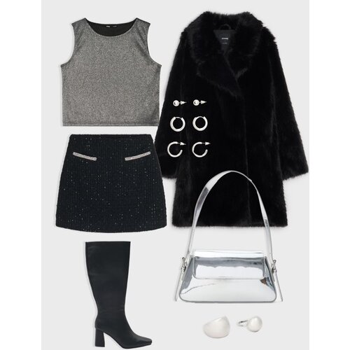 Sinsay Srebrna torba za rame Cijene