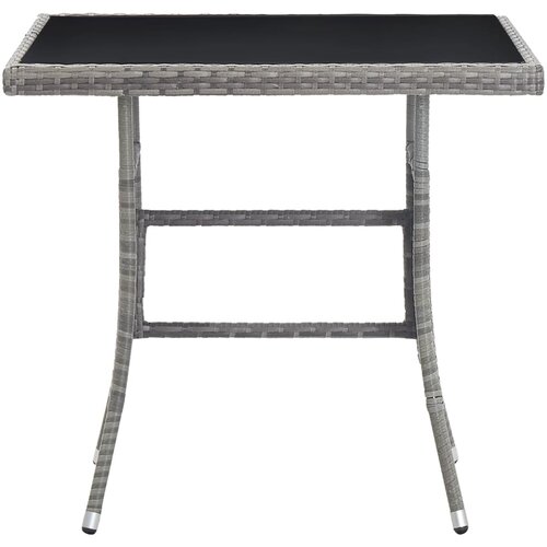  Vrtni stol sivi 80 x 80 x 74 cm od poliratana Slike