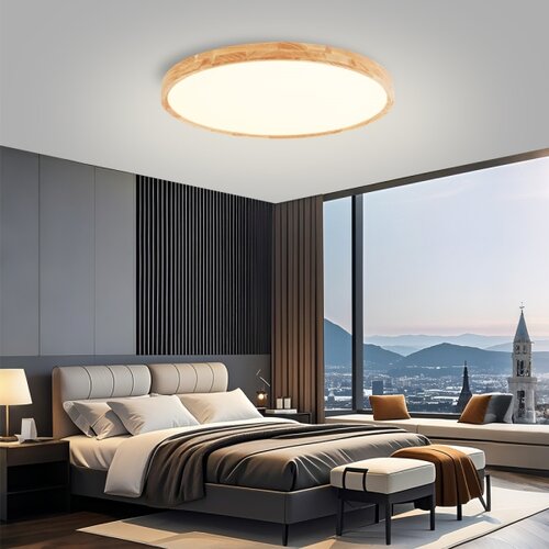  Brilagi - LED prigu&amp;scaron;iva svetiljka WOODROUND LED/70W/230V 3000-6000K &amp;Oslash; 80 cm + daljinski upravljač Slike