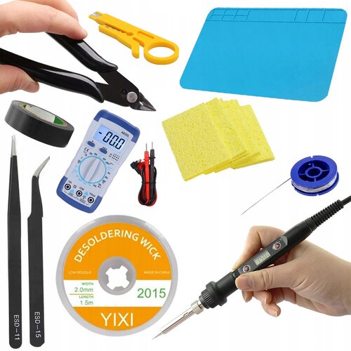 Rosfix Set OC80W Spajkalnik z Zaslonom – Precizen Digitalni 80W, 180–500°C | 230V, ESD, Kabel 140 cm, (5000356477) Cene