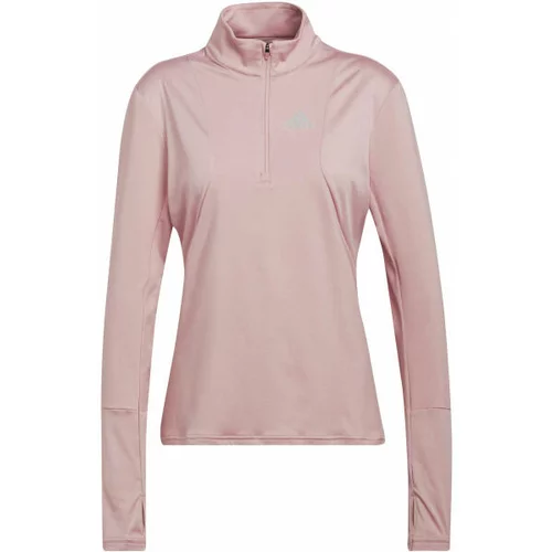 Adidas OTR 1/2 ZIP Ženska majica za trčanje, ružičasta, veličina