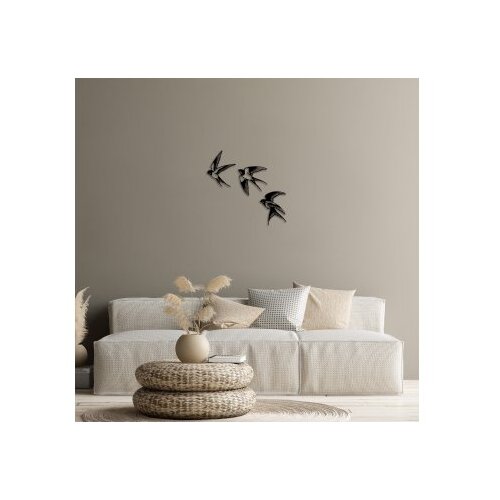 Wallity Set za zidne dekoracije Lastavice-294, 1 mm, 3 dijela, crna Slike