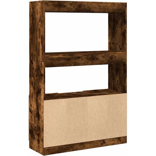  Visoka komoda boja hrasta 92x33x140 cm od konstruiranog drva Slike