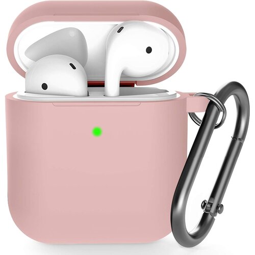 Venisymlis Silikonska torbica AirPods z obeskom za ključe, 360°C zaščitna prevleka, odporna na udarce, (22101971) Cene