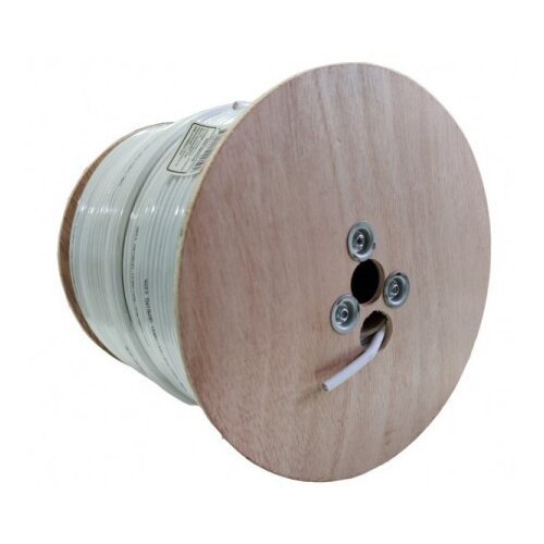 Gembird kabl-coax-rg6/300 white (x553) koaksialni kabl rg6 bez konektora, conductivity18%,6.5mm,300m Cene