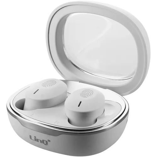 LINQ Bluetooth športne slušalke, upravljanje na dotik - 8 ur delovanja baterije, - bele, (20763379)