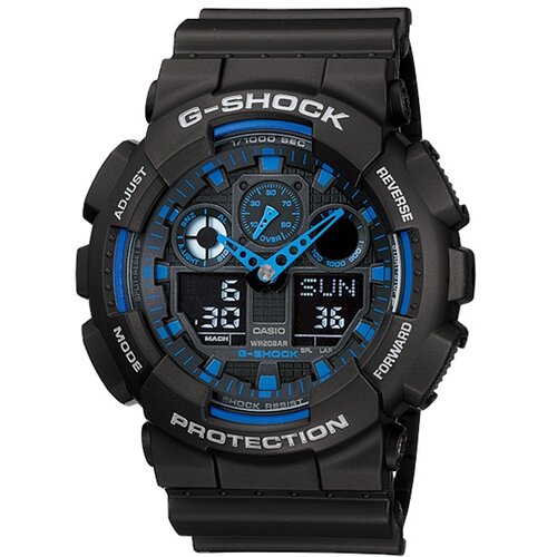 Casio Muški sat G-Shock GA-100-1A2, Crni Cene