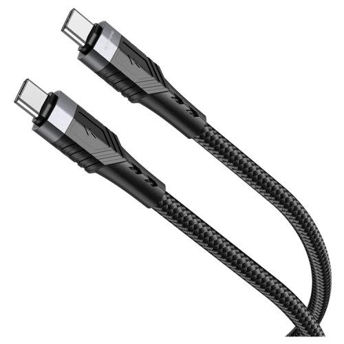 Borofone USB kabal BU35 Type-C to Type-C Influence 60W charging data cable black 1,2m, 3A Slike