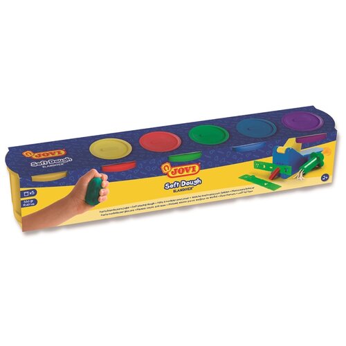 Jovi Plastelin v lončkih BLANDIVER 5 x 110 g RABLJENO Slike