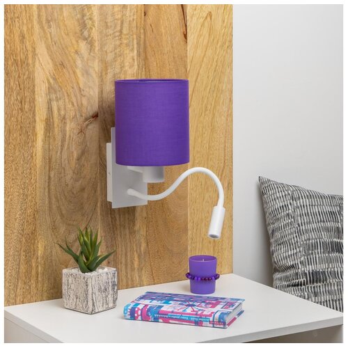  Brilagi - LED zidna lampa NUBILA 1xE27/25W/230V + LED/3W bela/ljubičasta Cene