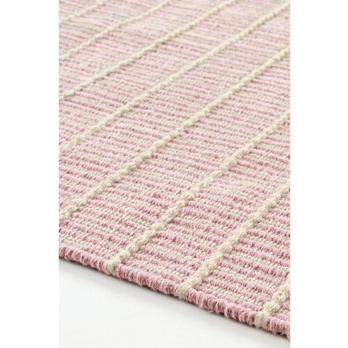 Jotex Rožnat ročno tkan bombažen tekač 80x150 cm Irma &amp;ndash; Slike