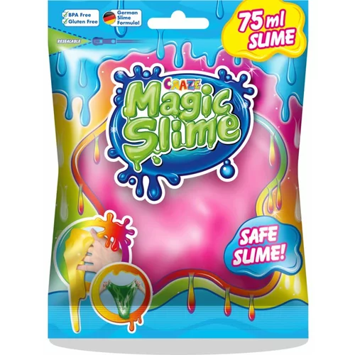 Craze Magic Slime barvna sluz Pink 75 ml