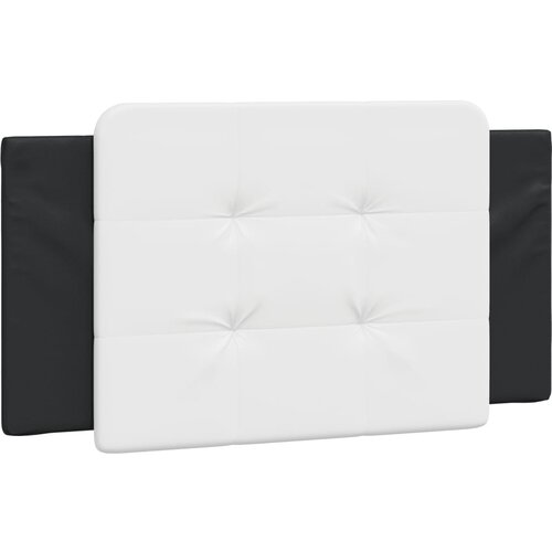 Maison Chic posteljno vzglavje - vzglavna omarica - vzglavna stranica bela in črna 100 cm umetno usnje, (21704026) Cene