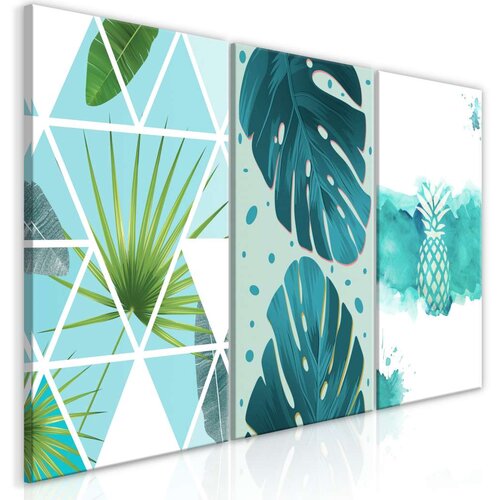  Slika - Turquoise Tones (3 Parts) 120x60 Slike