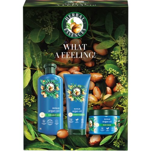 Herbal essences Argan Oil Repair Gift Set darilni set za po&amp;scaron;kodovane lase Slike