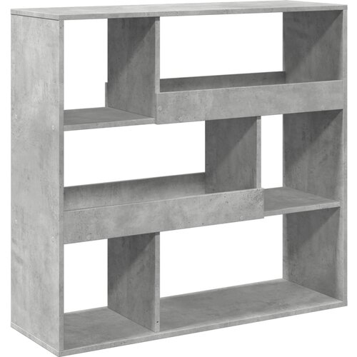Maison Chic Knjižna omara - Knjižni regal betonsko siva 100x33x94,5 cm, (21723162) Slike