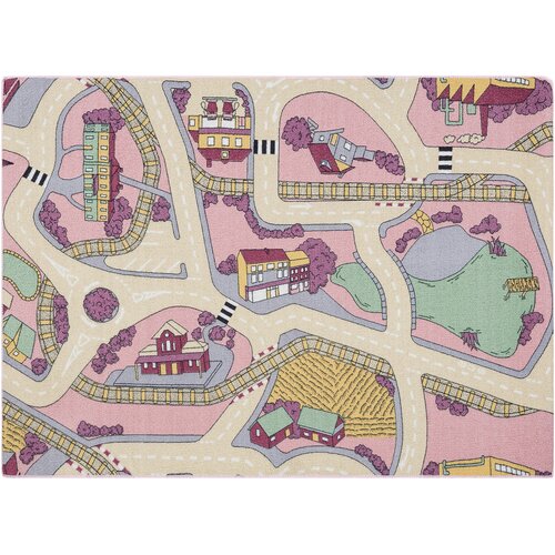 RugsX Preproge REBEL ROADS PREPROGA Playtime 63 Mestece, nedrseč 95x133 cm Rožnata Cene