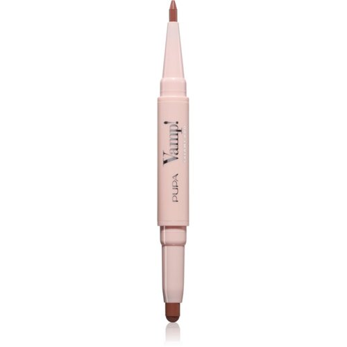 PUPA Milano Vamp! Creamy Duo &amp;scaron;minka in svinčnik za ustnice 2 v 1 odtenek 003 Warm Nude 0.8 g Slike