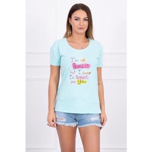 Kesi Blouse with Perfect mint print Slike