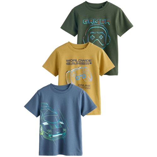 Next Majica turkizna / golobje modra / kari / kaki Slike