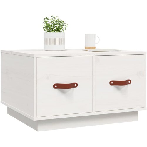  Stolić za kavu bijeli 60 x 53 x 35 cm od masivne borovine Slike
