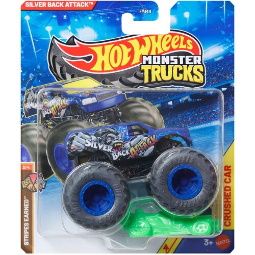 Mattel Hot Wheels Monster Trucks: Silver Back Attack čudovišni kamiončić 1/64 - Cene