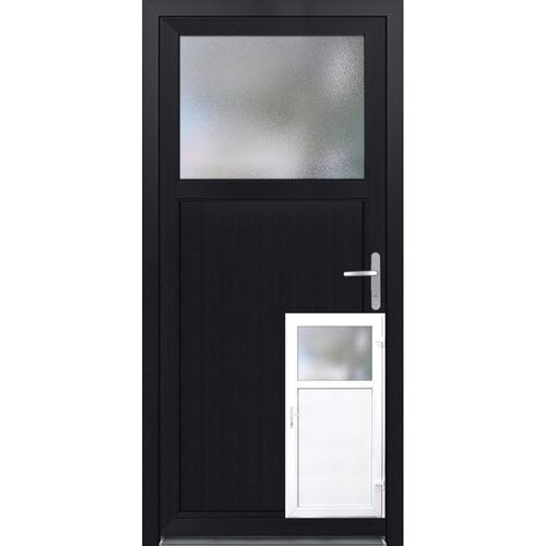  stranska vhodna vrata iz umetne mase 98 x 198 cm K504 tečaj desno bela/antracit Cene