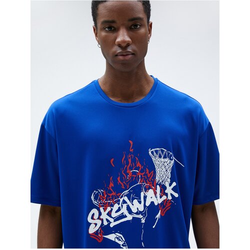 Koton T-Shirt - Blue - Oversize Slike