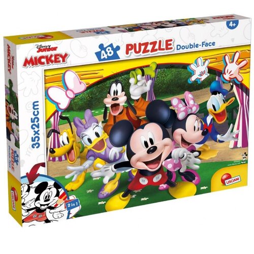 Lisciani Mickey Mouse 2 u 1, slagalica od 48 dijelova i bojanka 35x25 cm – Lisciani Cene