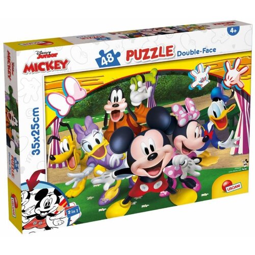 Lisciani Puzzle Mickey 2u1 složi I oboji - 48 delova Slike