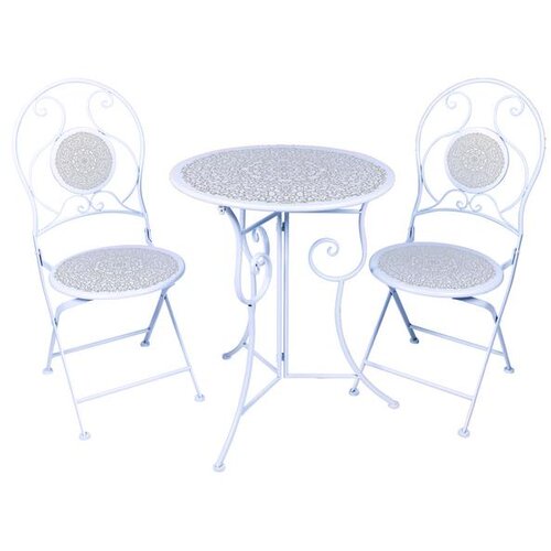  STOL I STOLICE SET 3/1 MOSAIC BISTROT BIJELI Slike
