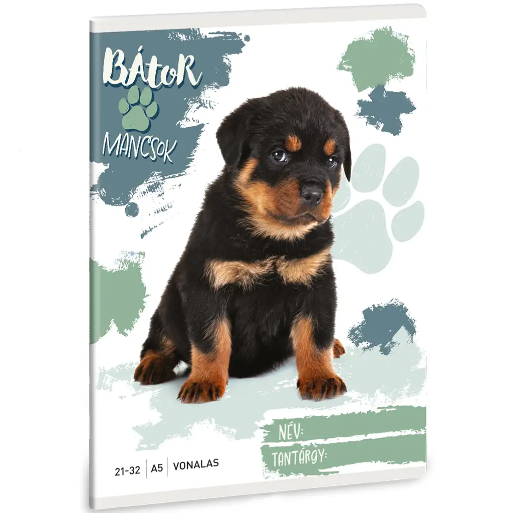 Ars Una hrabre &scaron;ape - rottweiler bilježnica s crtama A/5 21-32 Cijene