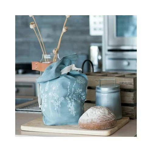 Helen Round torba za kruh iz lana - Garden Design - Nežno modra