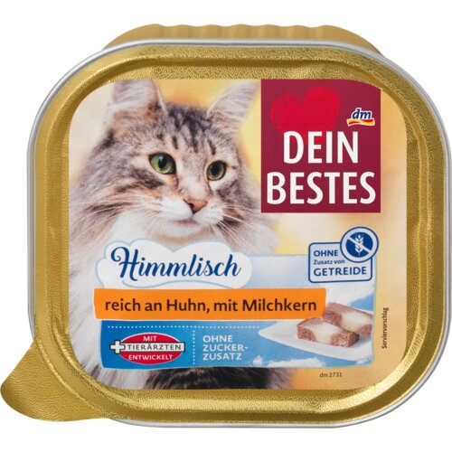 DEIN BESTES himmlisch kompletna hrana za odrasle mačke - piletina i mleko 100 g Cene