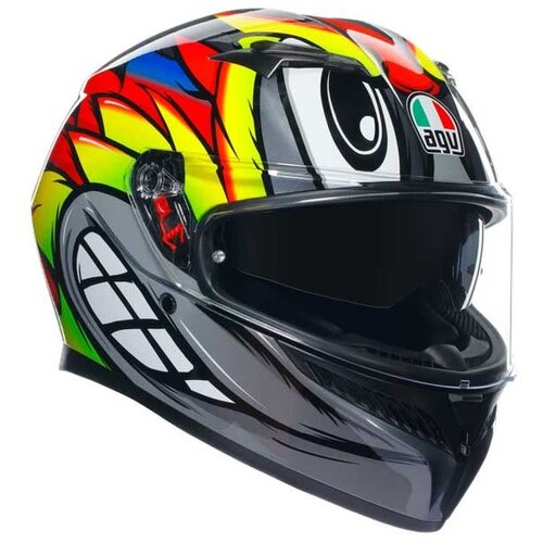 Agv kaciga k3 birdy 2.0 siv/žut/crv m Slike