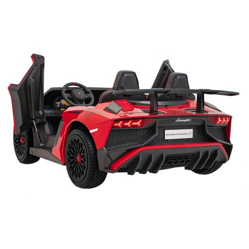  Licencirani auto na akumulator Lamborghini Aventador SV STRONG - dvosjed - crveni Slike