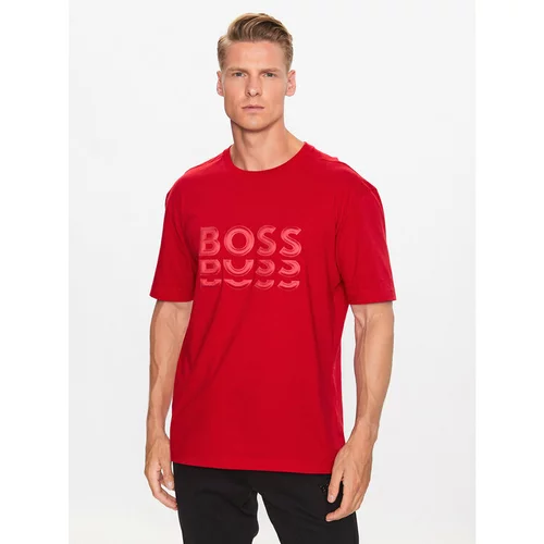 Boss Majica 50495876 Rdeča Regular Fit