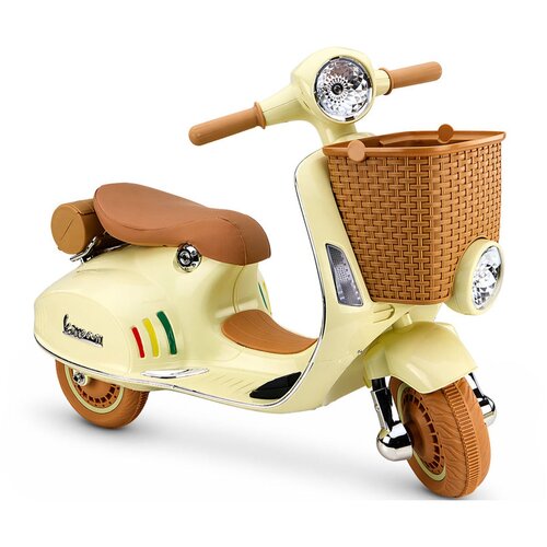  Licencirani motor na akumulator Vespa XW-05 35W &amp;ndash; bež Slike