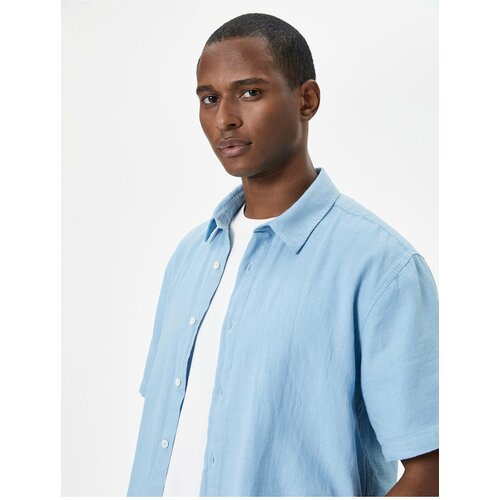 Koton Summer Shirt Short Sleeve Classic Collar Buttoned Cotton Slike
