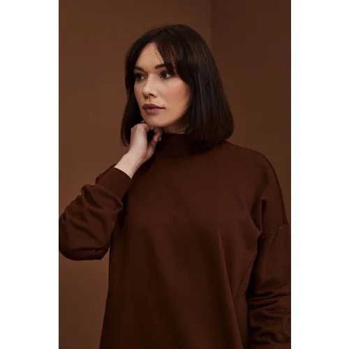 Moodo Plain turtleneck dress