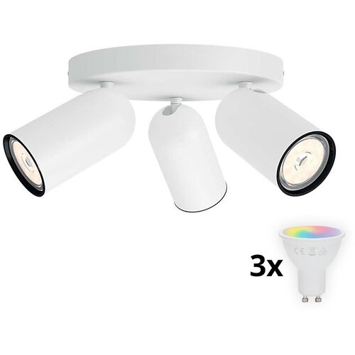 Philips LED RGBW prigu&scaron;iva spot svetiljka PONGEE 3xGU10/4,8W/230V bela + daljinski upravljač Cene