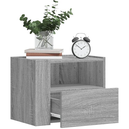 vidaXL Stenska nočna omarica siva sonoma 45x30x35cm Cene