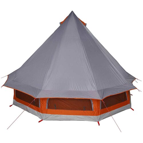 Tipi &amp;scaron;ator s krovom Siva i narančasta 404 x 370 x 270 cm taft Slike