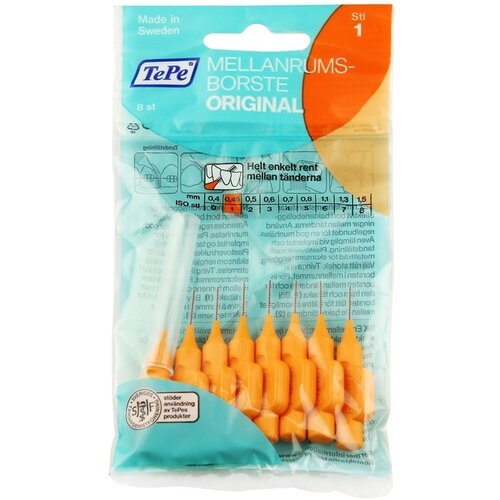 TEPE SWEDEN Original Interdental Četkice 1 Narančasta (0,45 mm) 8 kom Slike