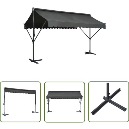  The Living Store Prostostoječa tenda 400x300 cm antracitna - Tenda, (21742459) Slike
